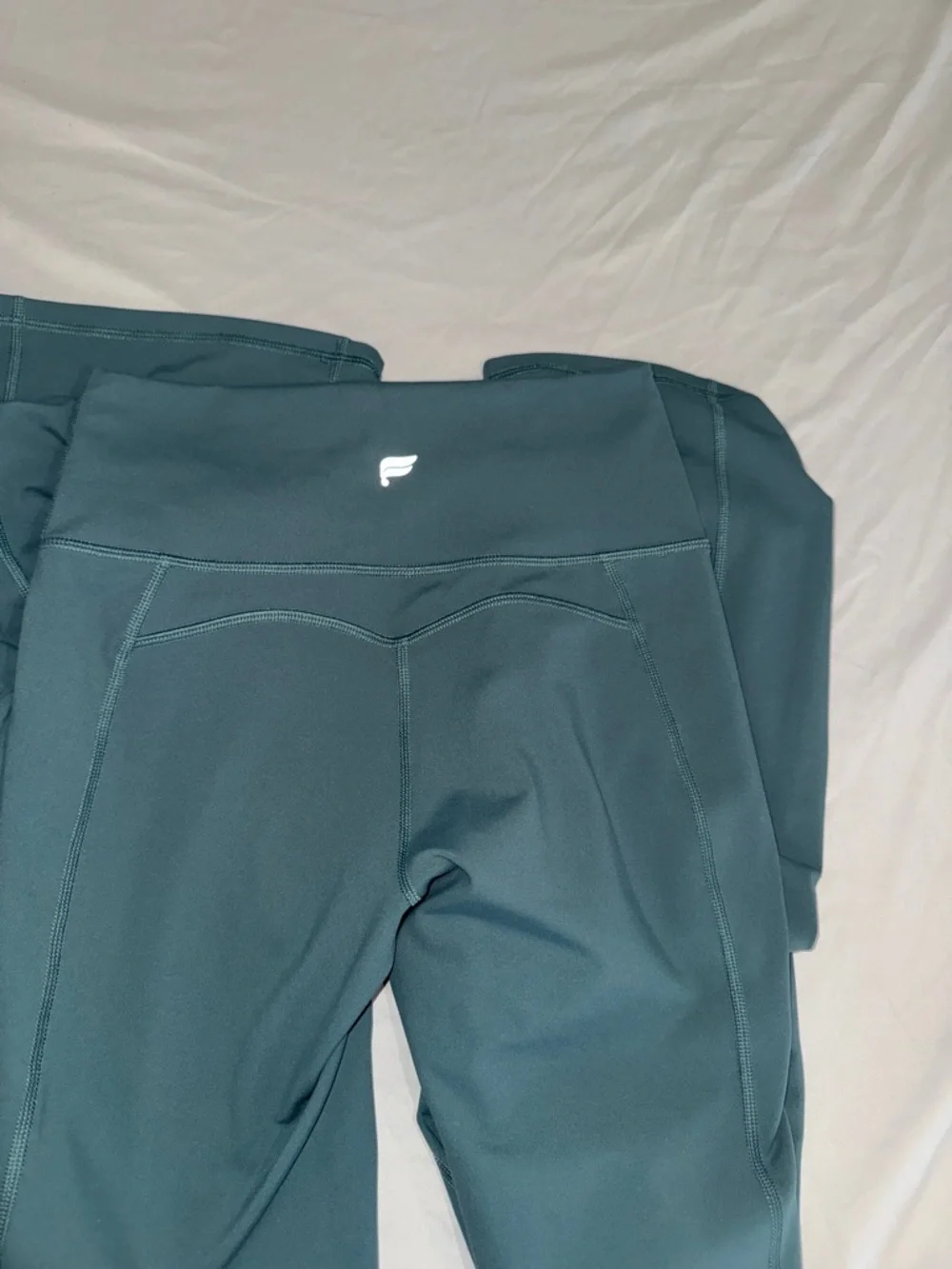 Fabletics Deep Teal High-Waist Leggings - Picture 1 of 4